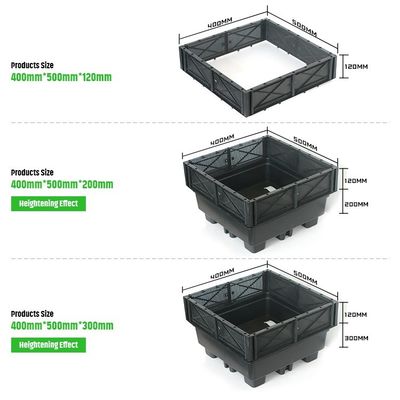 Seleção de espaço de sala de apoio bandeja de plantas de plástico para casa jardim florilha e plantador