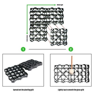 Pavimentadores de plástico para o solo Geocell cascalho Paddock Grade Cavalo Erva e casa de campo