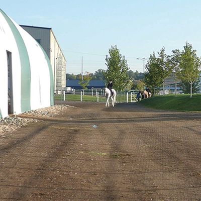 Pavimentadores de plástico para o solo Geocell cascalho Paddock Grade Cavalo Erva e casa de campo