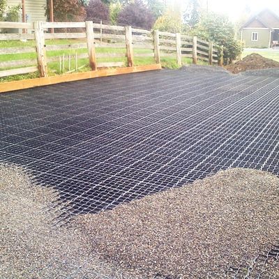 Pavimentadores de plástico para o solo Geocell cascalho Paddock Grade Cavalo Erva e casa de campo