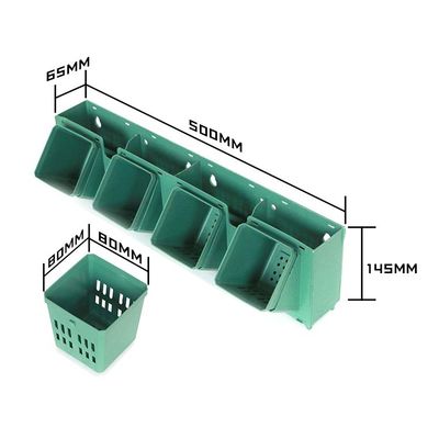 Planta de ervas plásticas verticais para jardim em estilo moderno