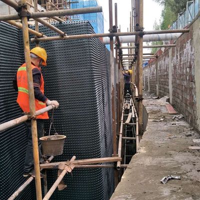 40 kg-60 kg Volume Techo verde Hdpe Composto de plástico duro Drainage Sheet Board Mat para Hotel