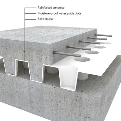 Sistema Modular de Telhado Verde Hdpe Drainagem de Membrana Dimple Mesh Mat Board