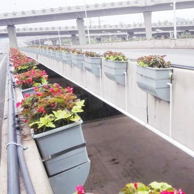 Jardim de flores ao ar livre em camadas Balcão Grande plantador branco com caixa extra
