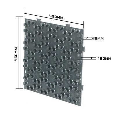 450*450*25MM Sistema de aquecimento por piso de água quente de plástico para armazém