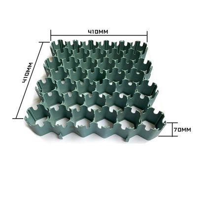 410x410mm Hdpe Paveras verdes porosas Interlock Pp Paveras de relva Paveras de paisagem