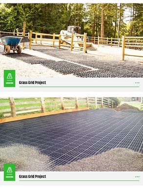 Grelha personalizada de revestimento de solo de estrada de cascalho com design moderno