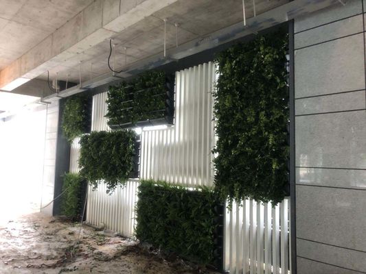 Planta verde de exterior de plástico jardim vertical vasos de empilhamento de flores para parede verde elegante