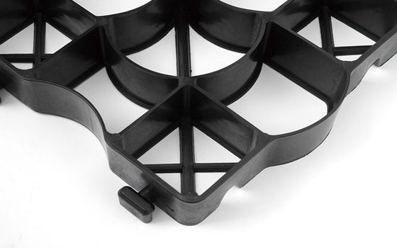 330*330*50MM Pavimentadores de relva porosa de HDPE Grades de relva de plástico para estacionamento de entrada