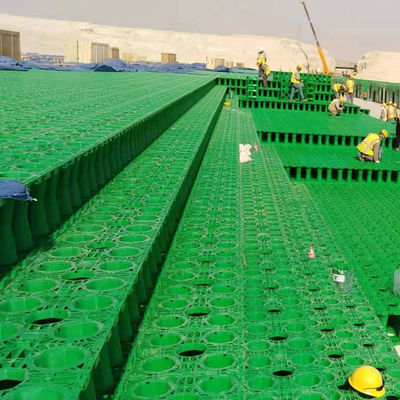 Tanque de infiltração de águas pluviais feito de material HDPE para armazenamento de água da chuva de longa duração