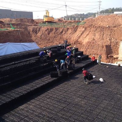 Material de HDPE Plug In Tipo Tanques subterrâneos de retenção de água da chuva Sistemas de tratamento