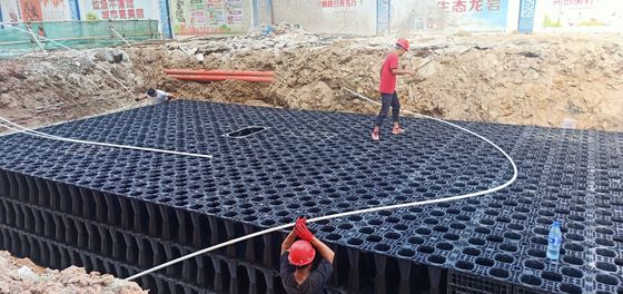 Caixa de drenagem de água de chuva para coleta de água de chuva