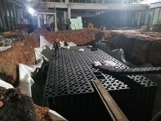 Caixa de drenagem de água de chuva para coleta de água de chuva